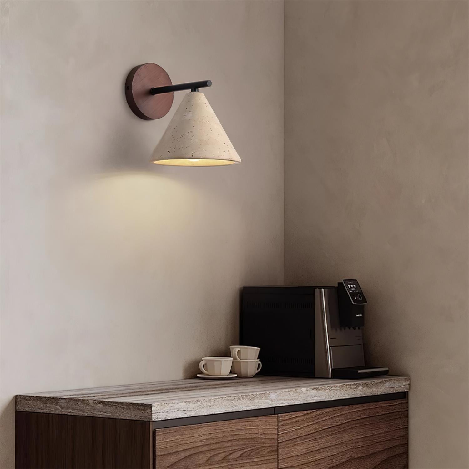 Tavero Modern Cone Wall Sconce - Neutral Decor