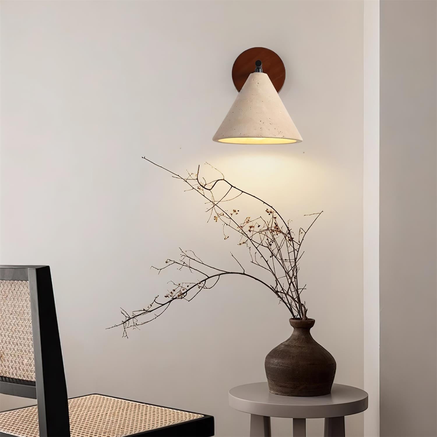 Tavero Modern Cone Wall Sconce - Neutral Decor