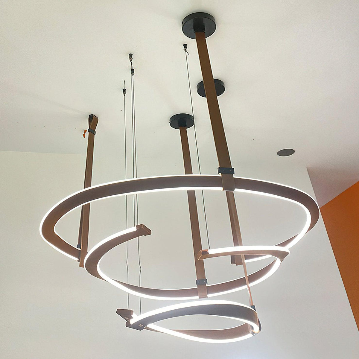 Cesorora Curved Artificial Leather Chandelier