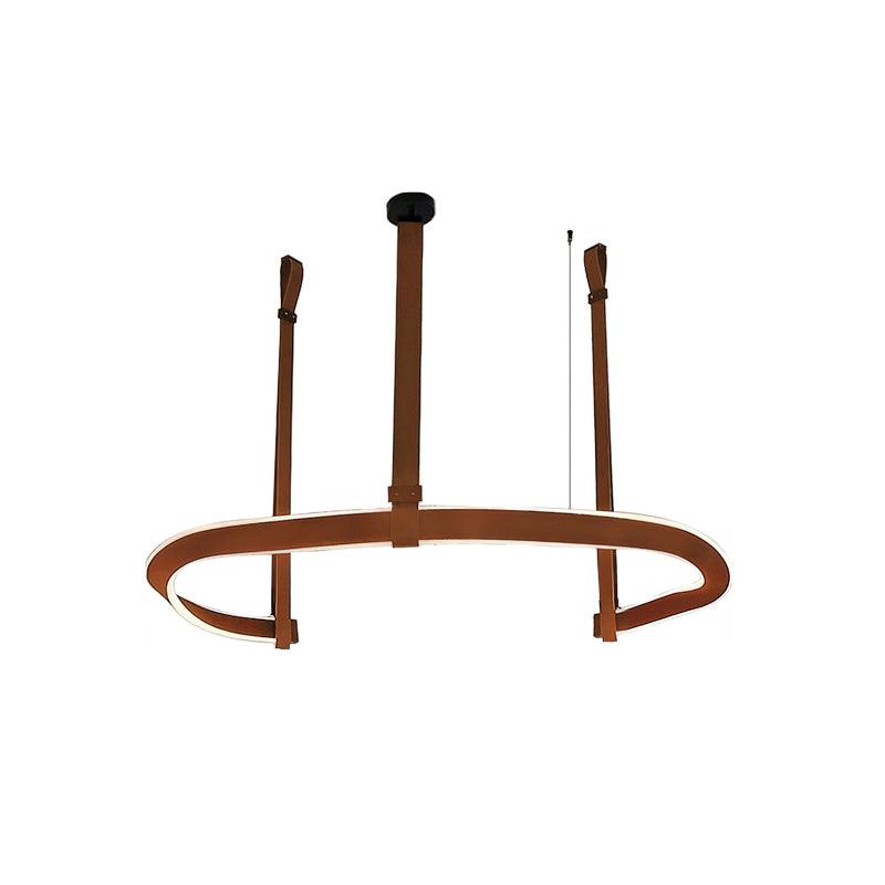 Cesorora Curved Artificial Leather Chandelier