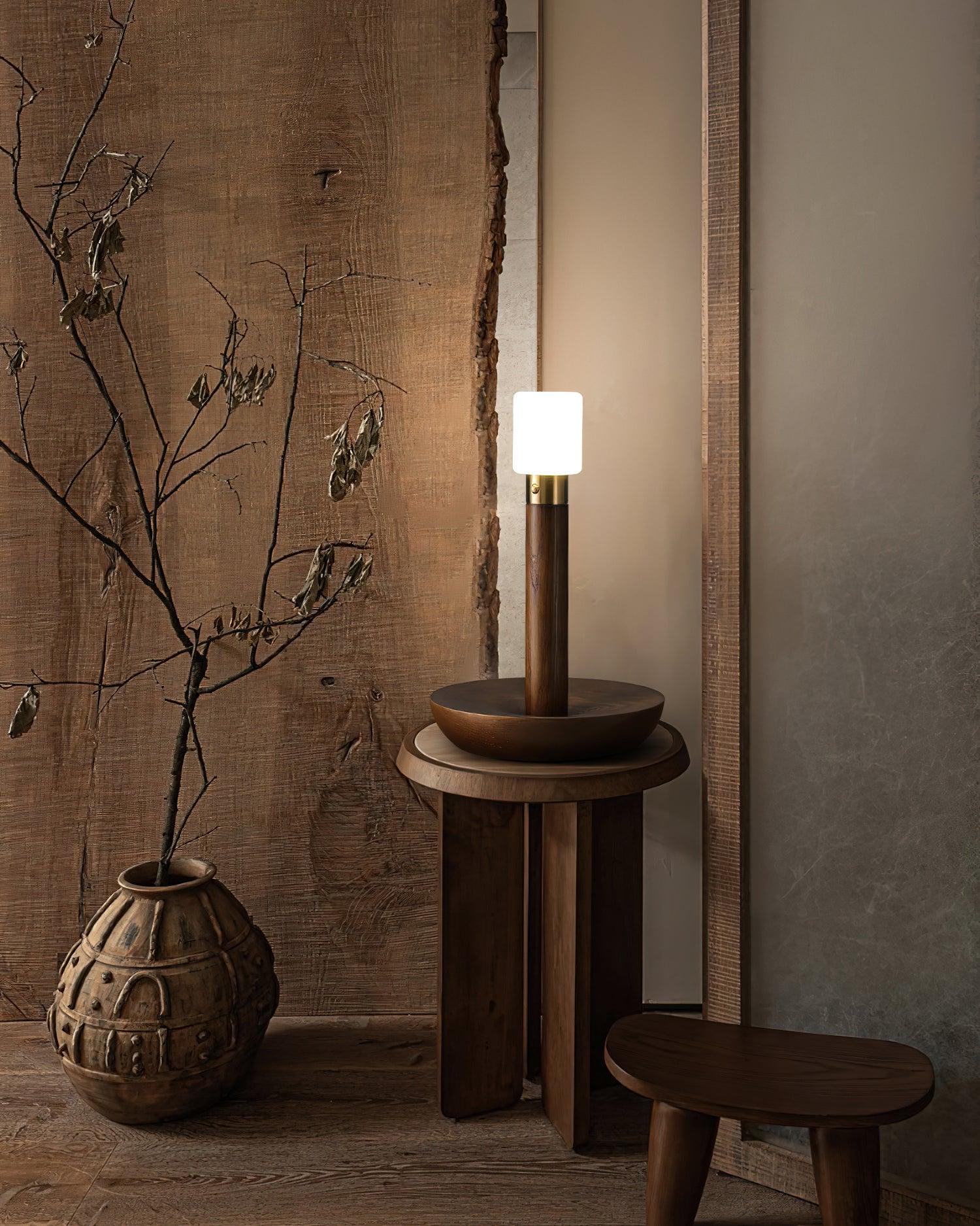 Lumaice Wood Minimalist Table Lamp