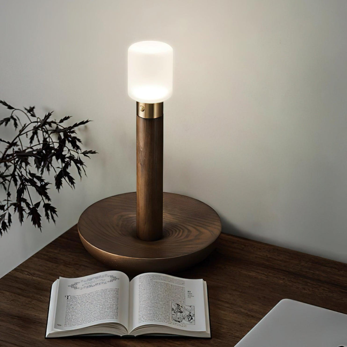 Lumaice Wood Minimalist Table Lamp