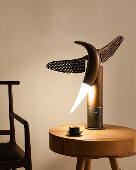 Sylueria Contemporary Wood Table Lamp
