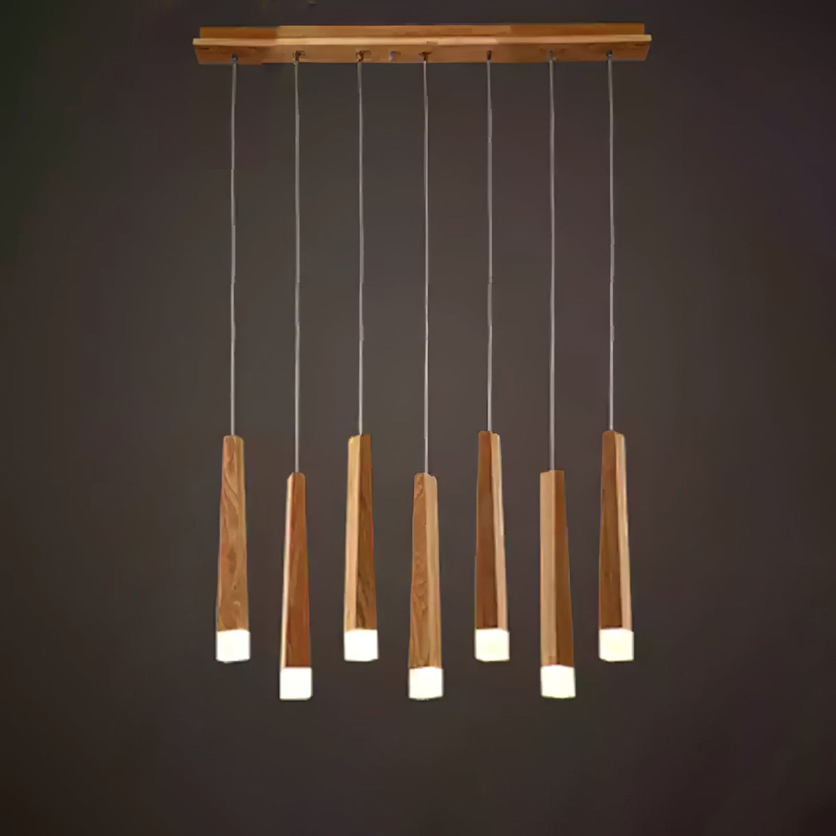 Sylielle Firewood Stick Wood Chandelier
