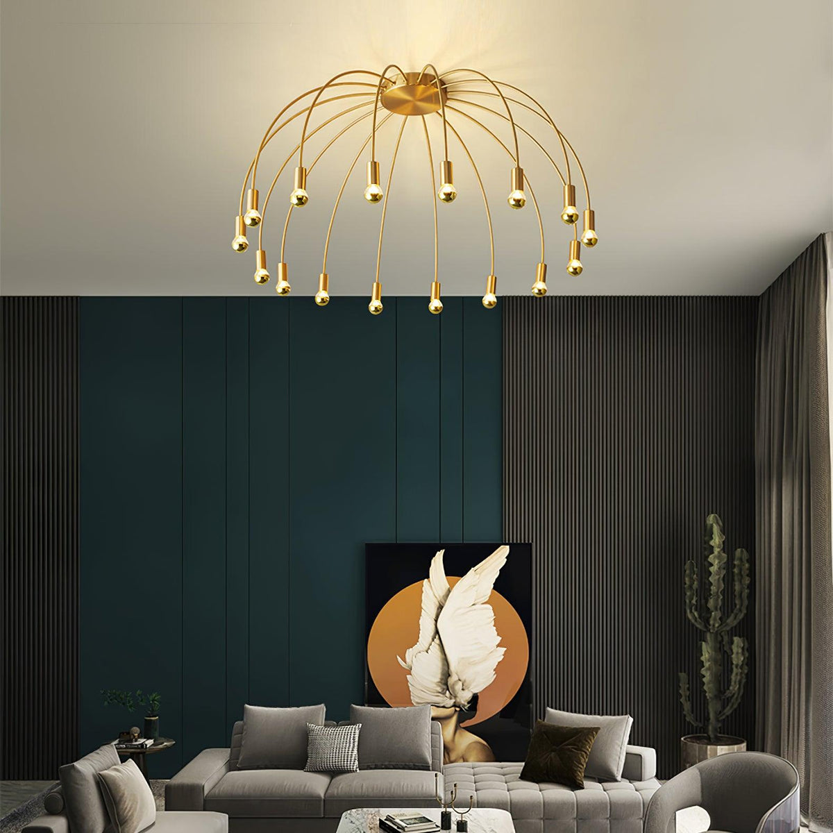 Sage Luxury Glass Ceiling Lamp