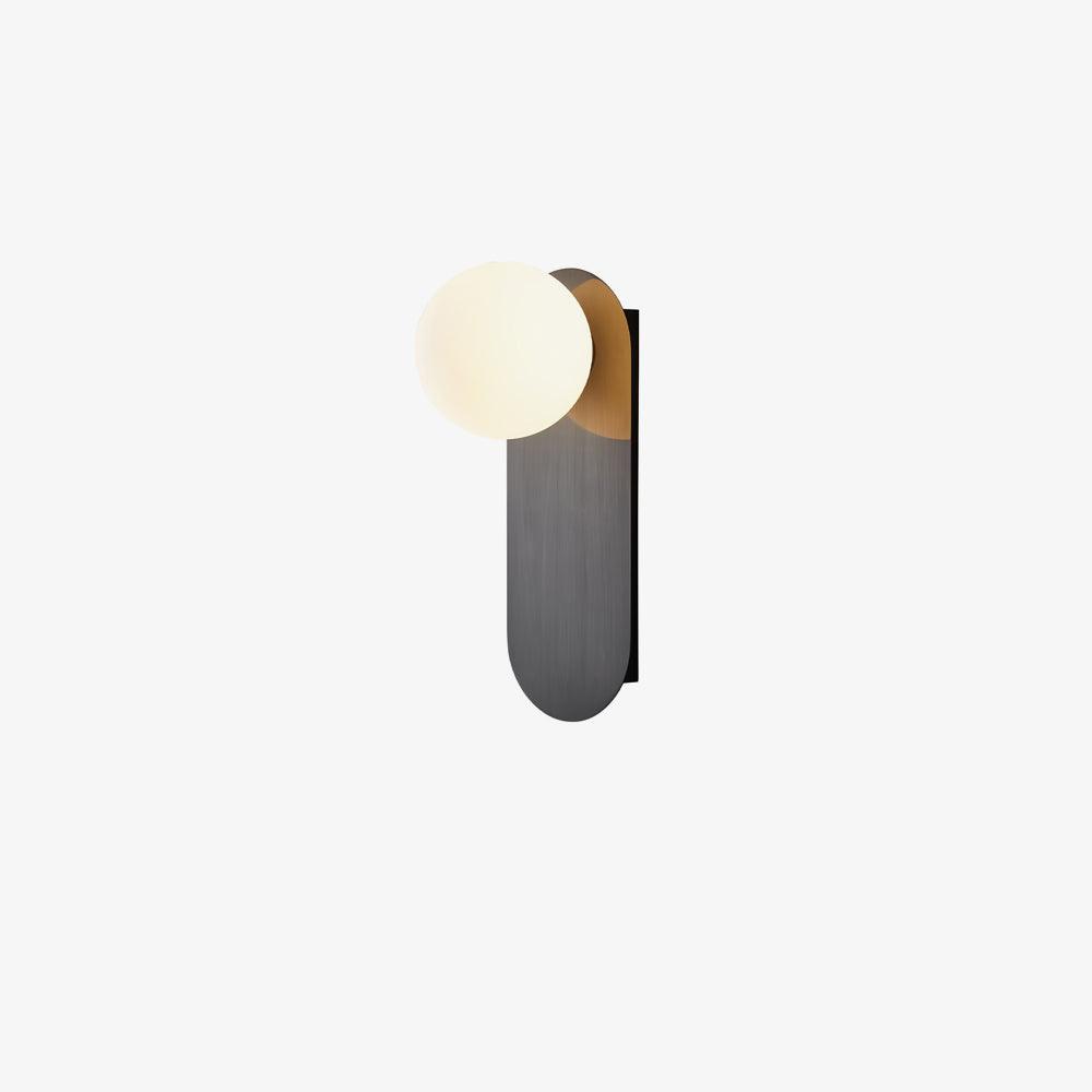 Eiralina Flat Base Globe Brass Glass Sconce Wall lamp
