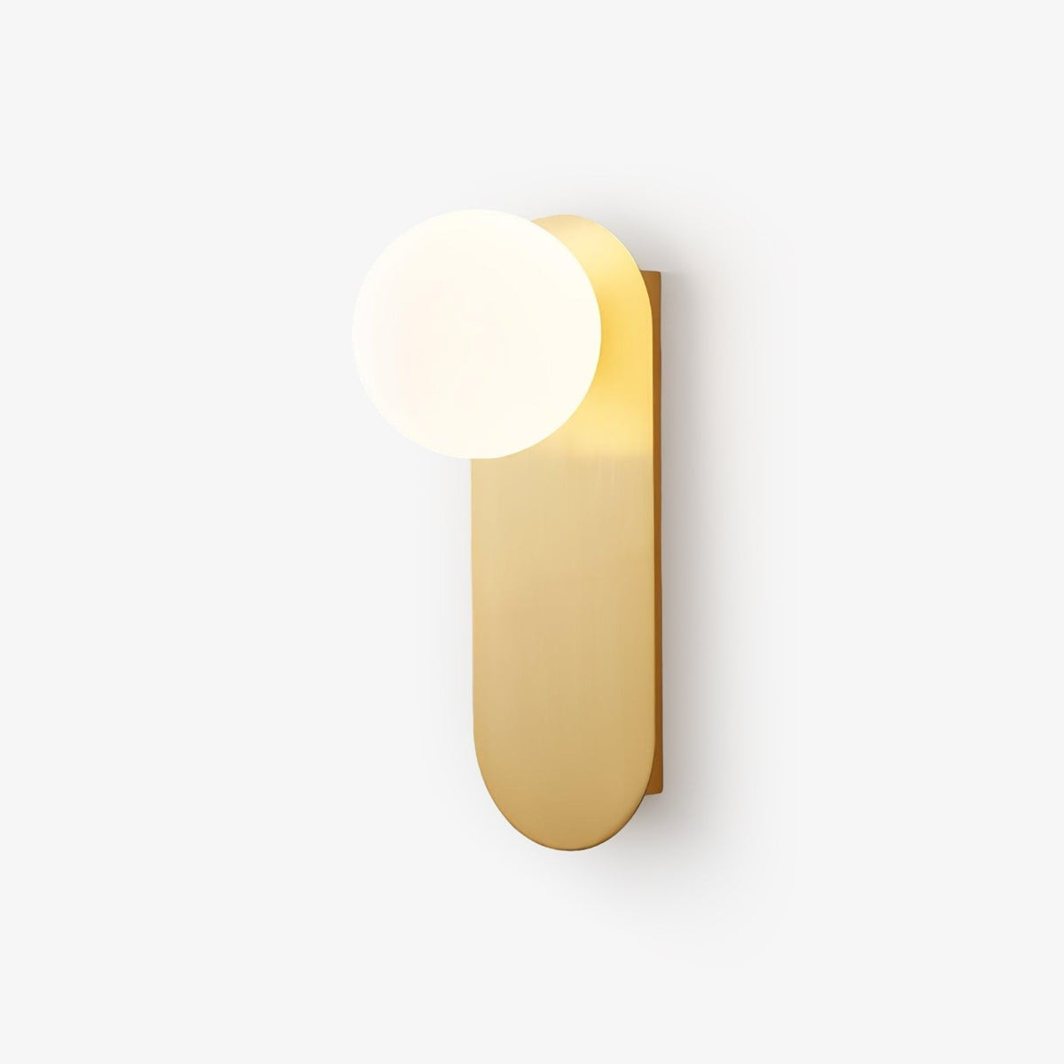 Eiralina Flat Base Globe Brass Glass Sconce Wall lamp