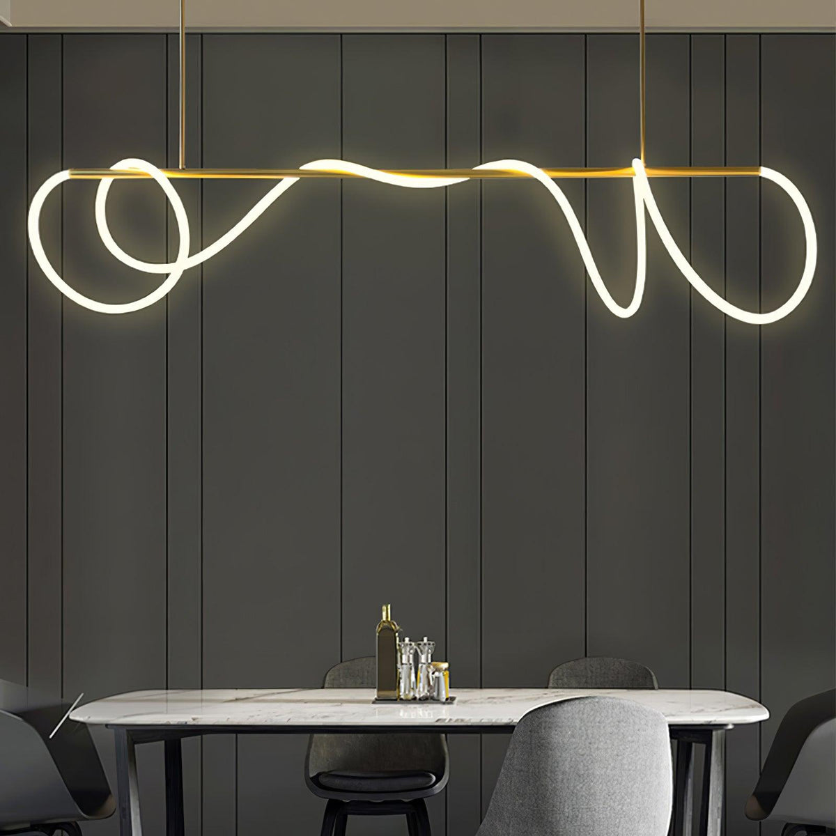 Vocor Chandelier Flexible Silicone Curve Modern Elegant