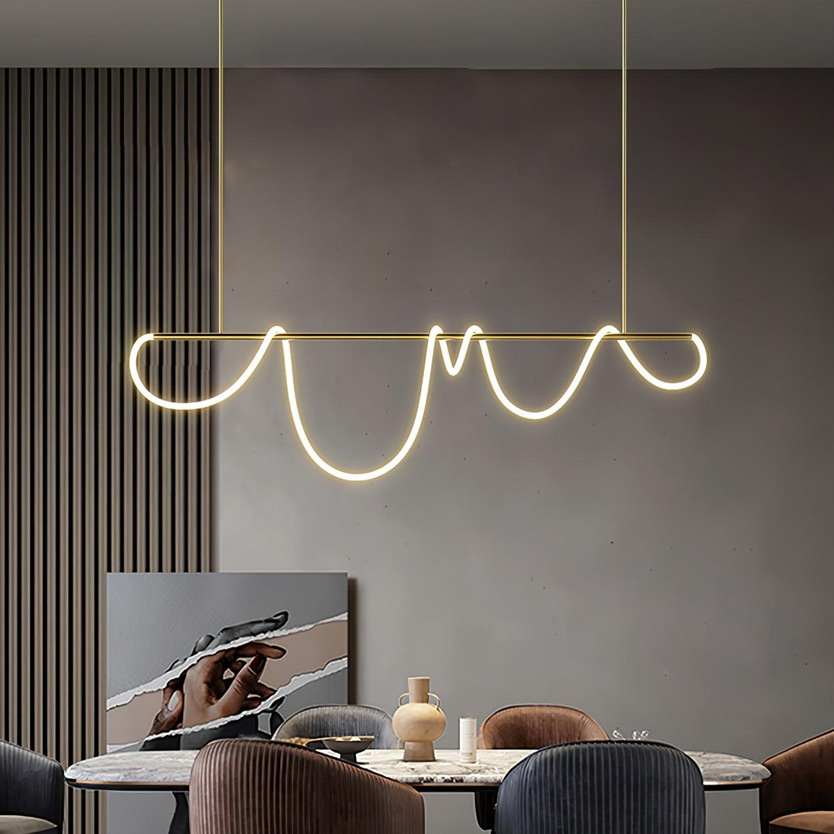 Vocor Chandelier Flexible Silicone Curve Modern Elegant
