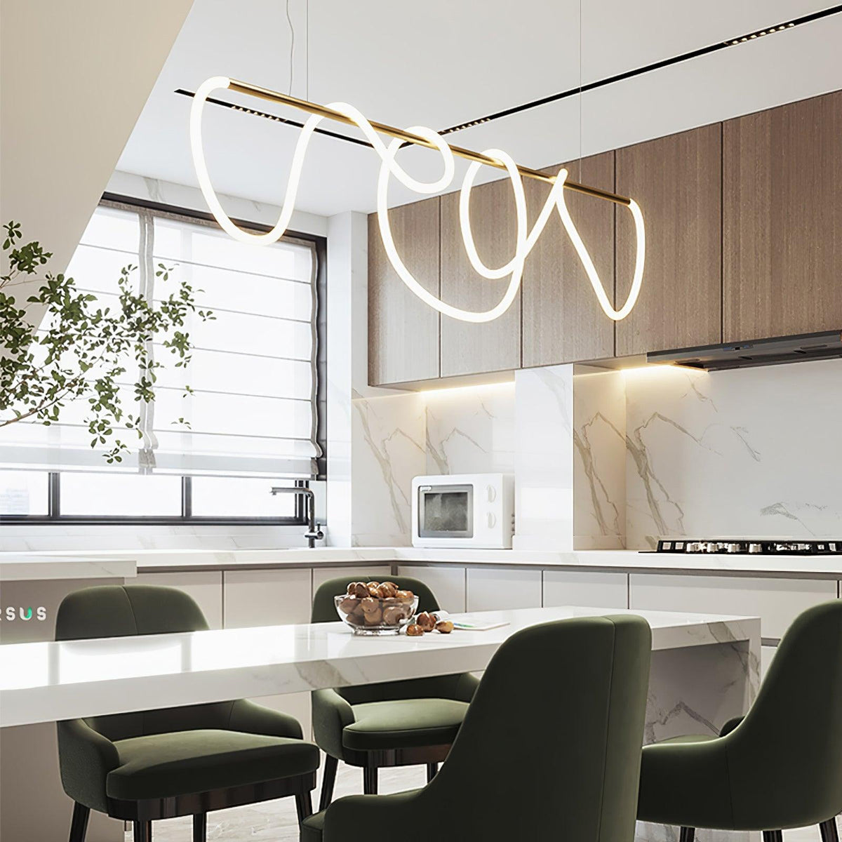 Vocor Chandelier Flexible Silicone Curve Modern Elegant