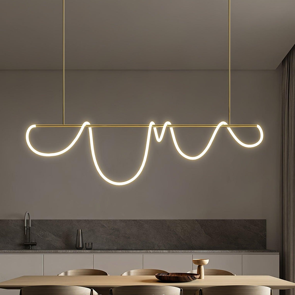 Vocor Chandelier Flexible Silicone Curve Modern Elegant