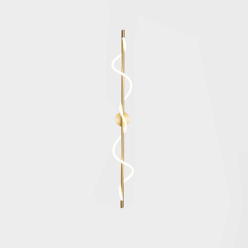 Fidora Sculptural Brass Silicone Wall Lamp