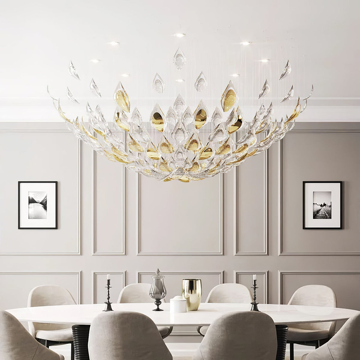 Avynen Crystal Petal Chandelier
