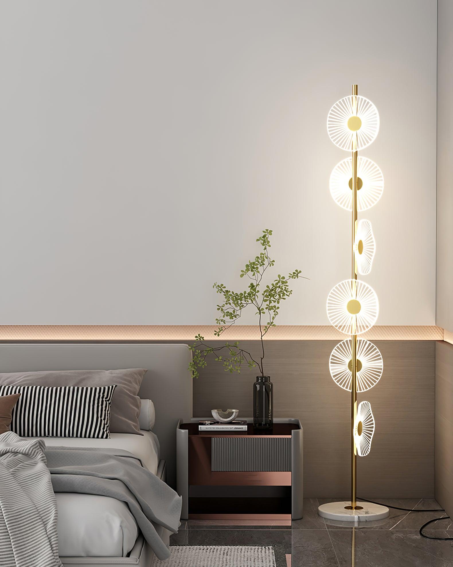 Petaira Luxe Marble Floor Lamp
