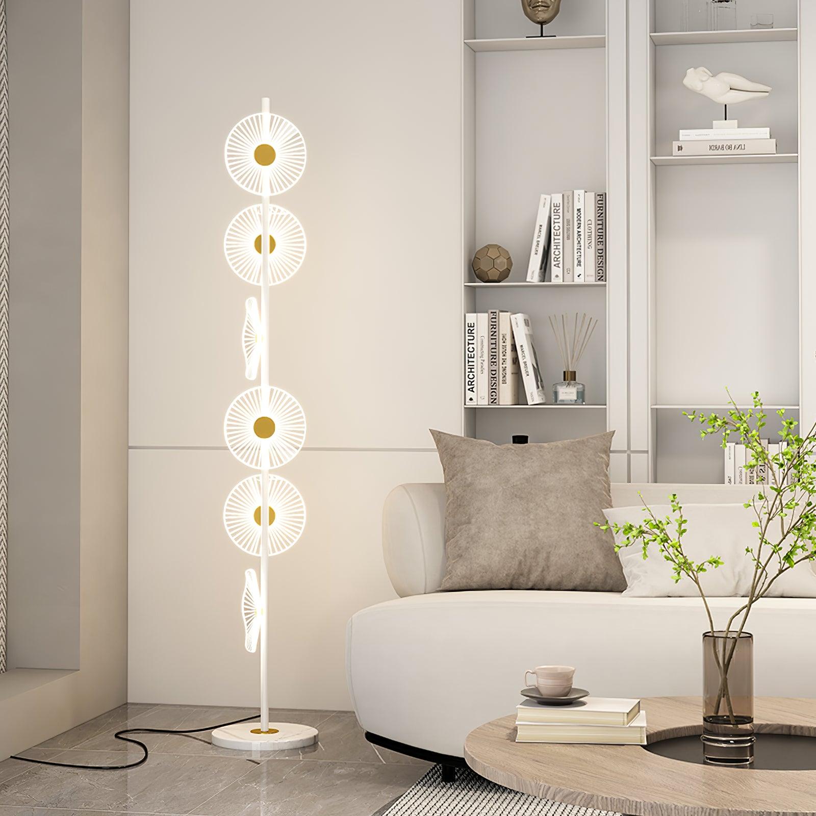 Petaira Luxe Marble Floor Lamp