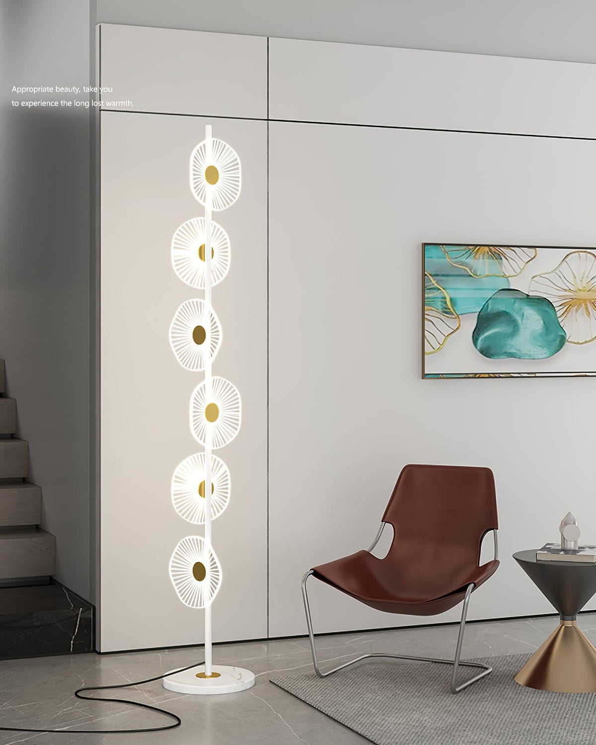 Petaira Luxe Marble Floor Lamp