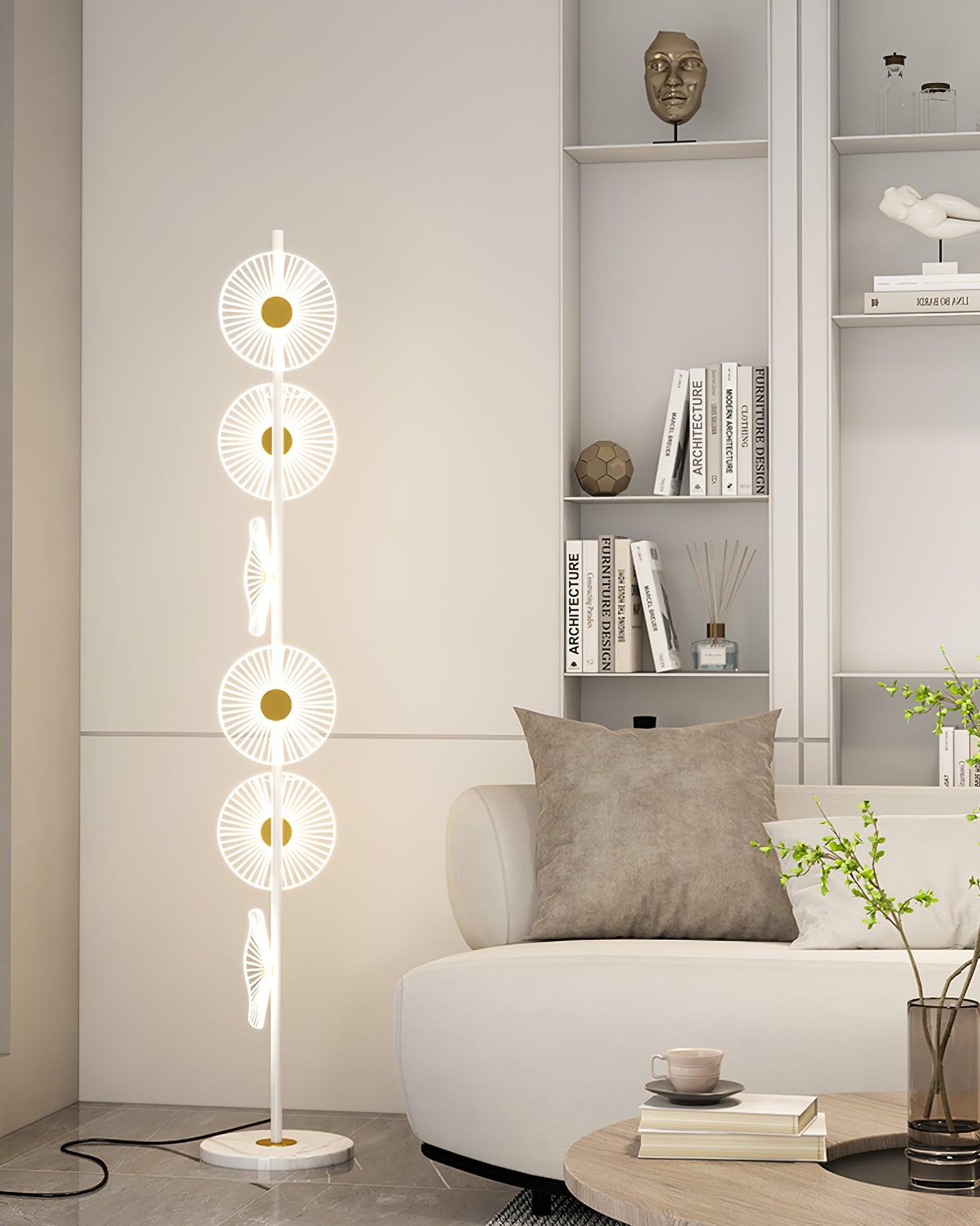 Petaira Luxe Marble Floor Lamp