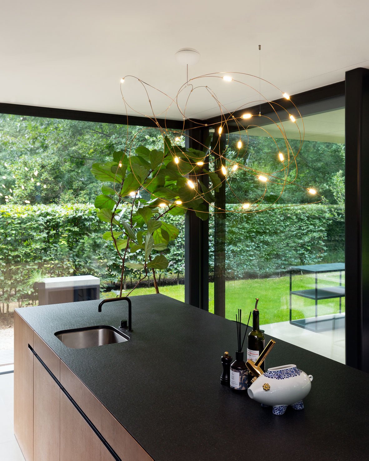Celes Steel Minimalistic Pendant Light