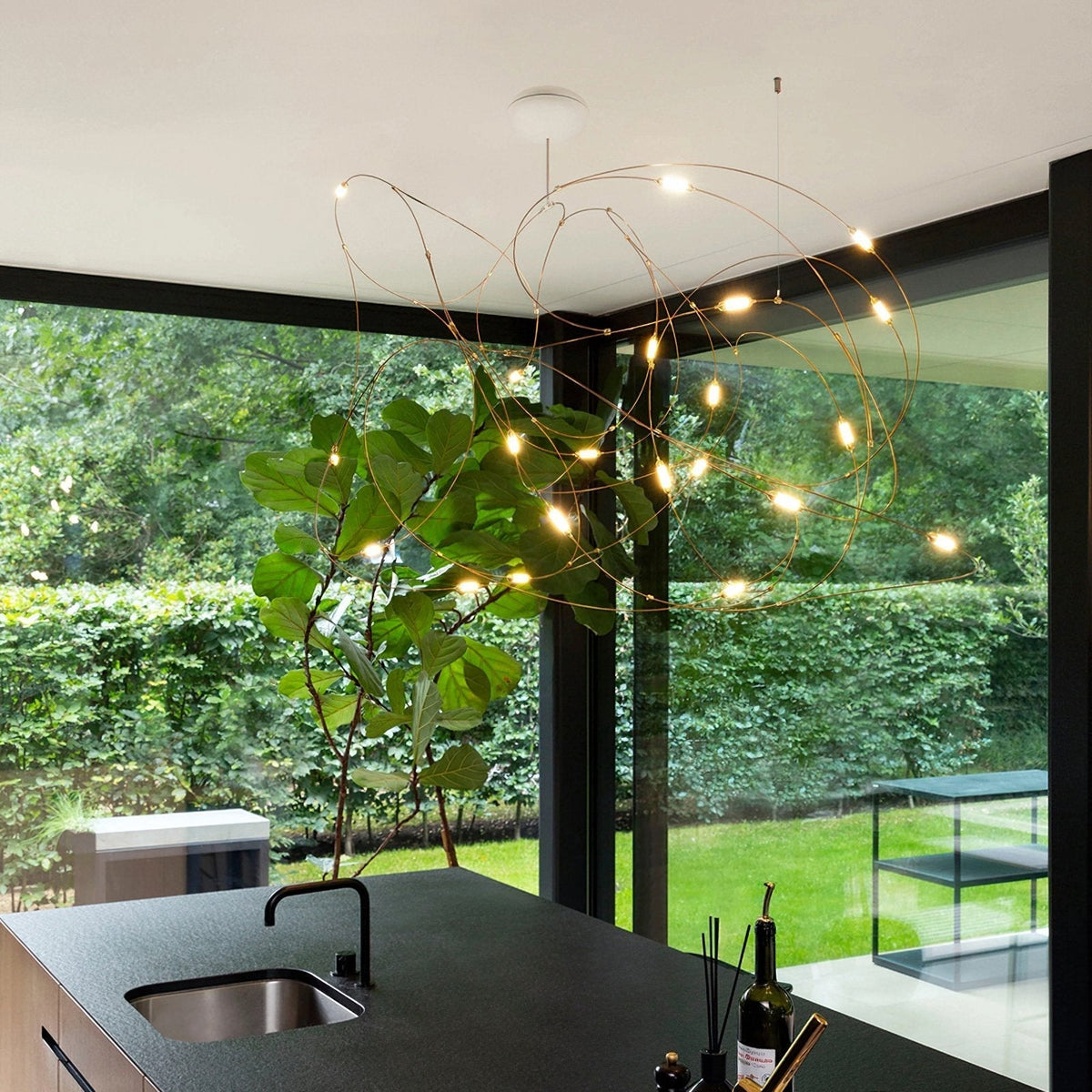 Celes Steel Minimalistic Pendant Light