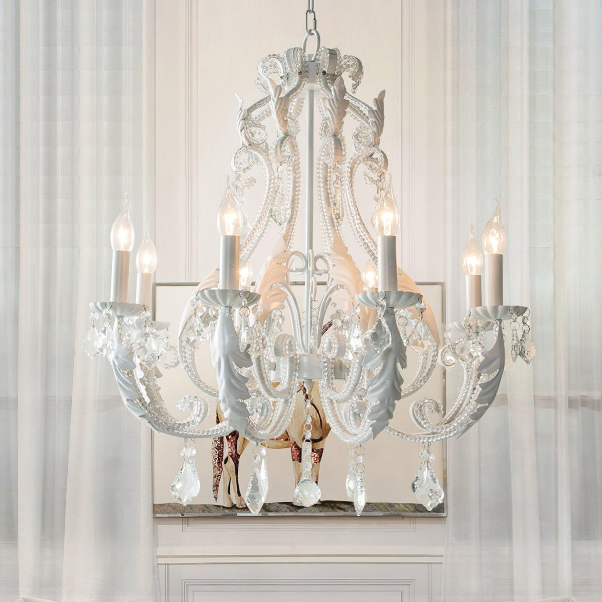 Yuna Pendant Lamp Candle Holder Crystal Beads