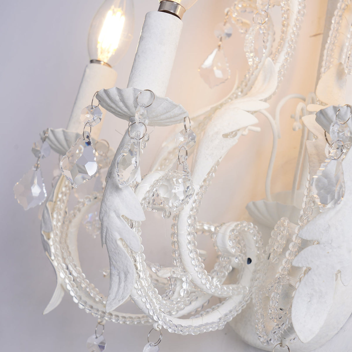 Xeldes Traditional Candle Holder Crystal Wall Lamp