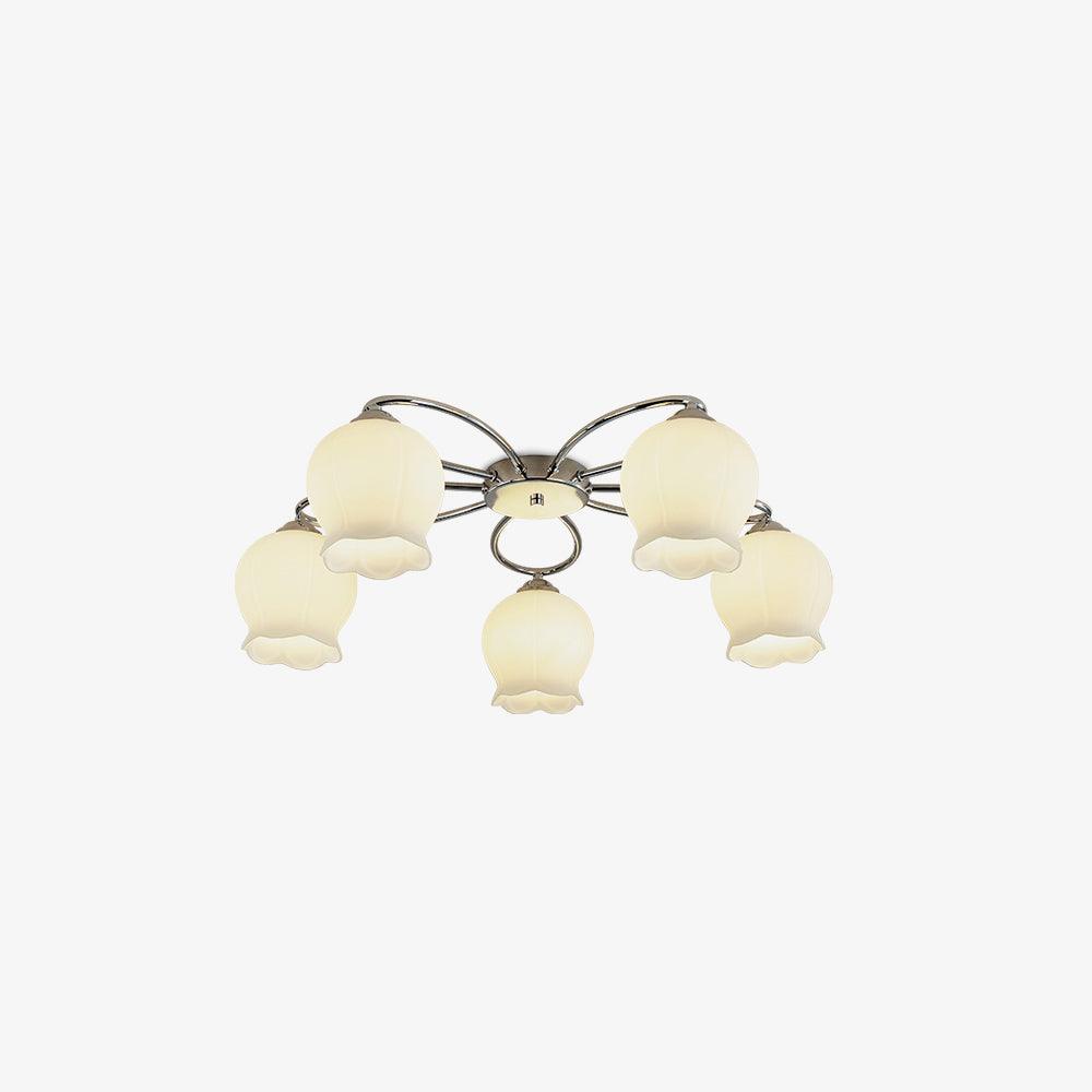 Oldore Premium Elegance Floral Glass Ceiling Lamp
