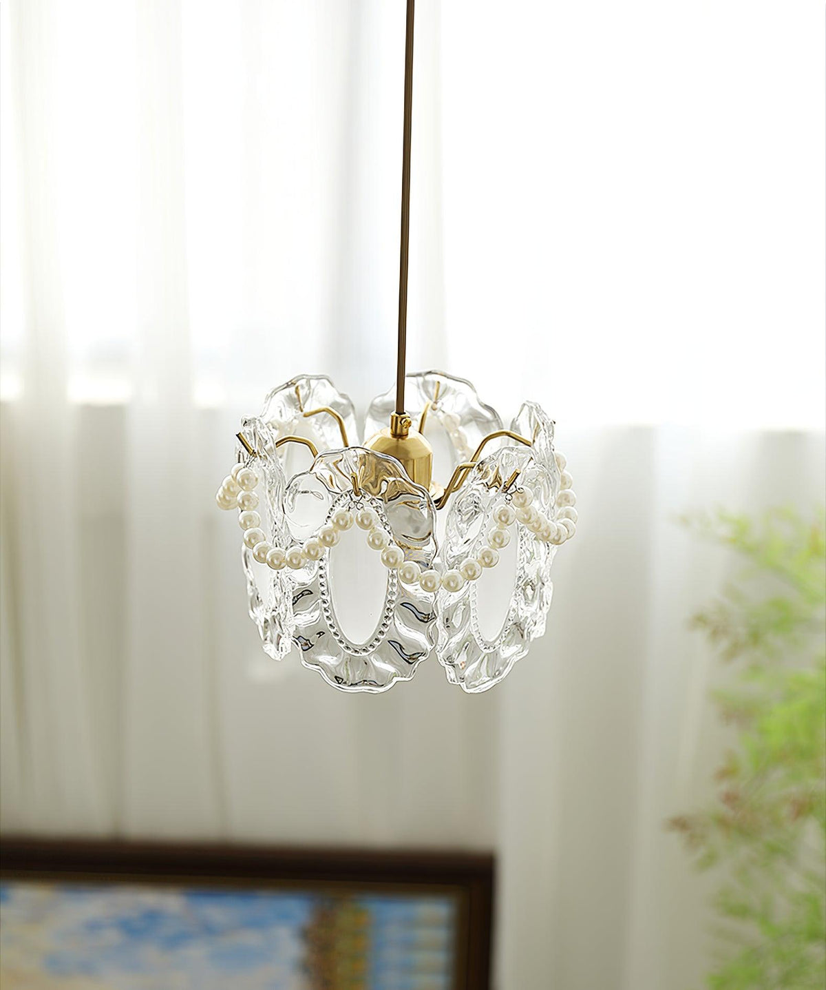 Velinette Glass Glam Pendant Lamp
