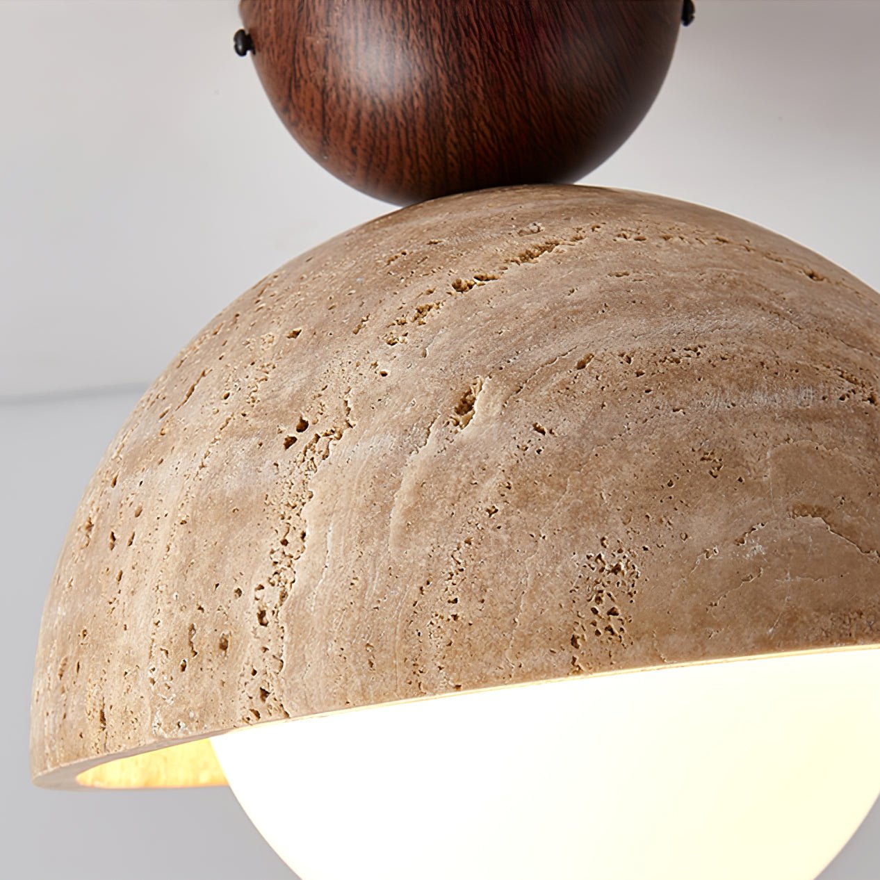 Solana Travertine Ceiling Light - Neutral Decor