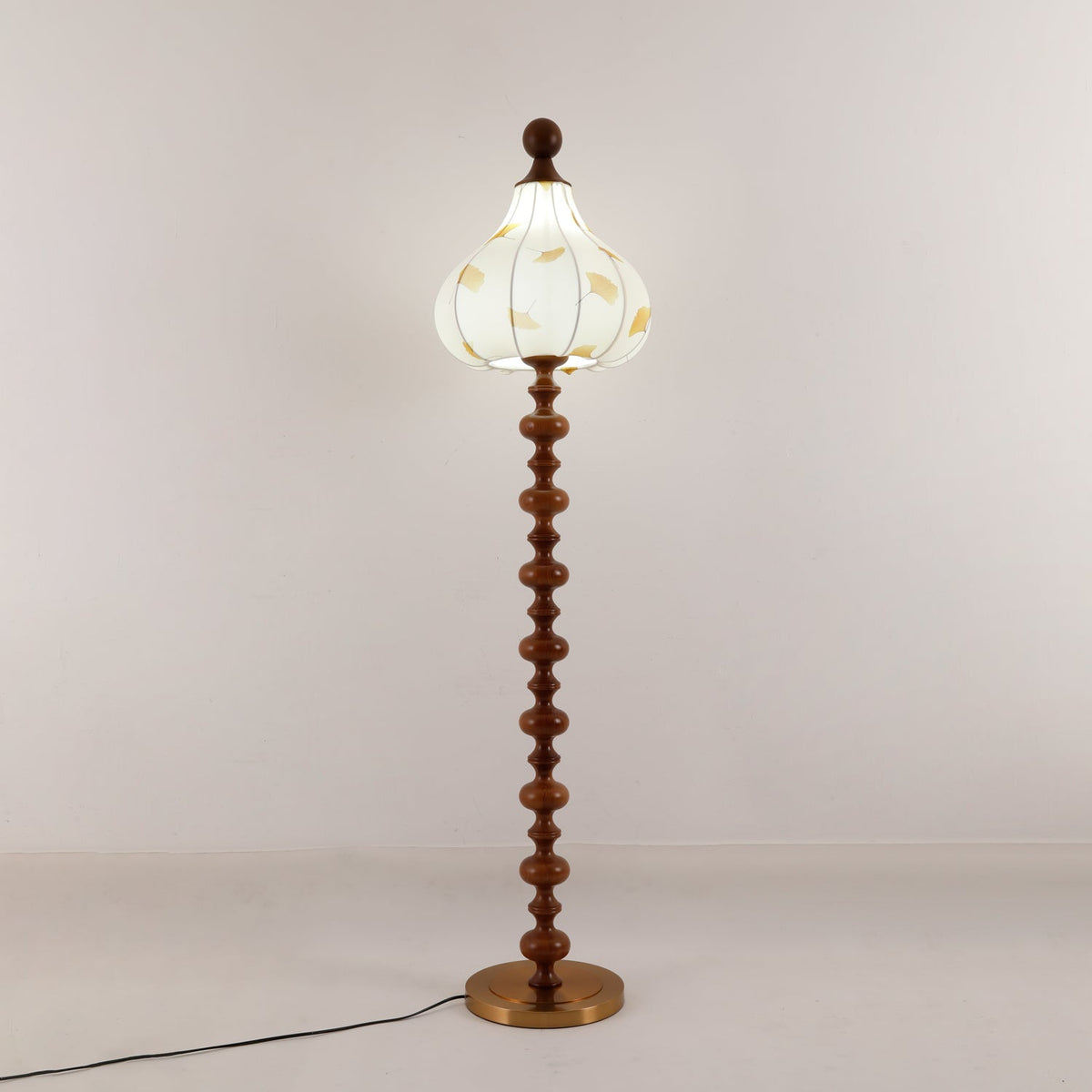 Gagell Wood Fabric Elegant Floor Lamp