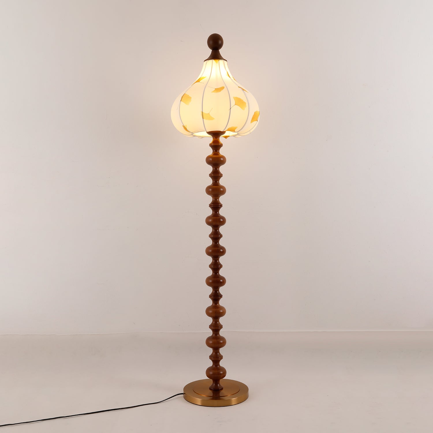 Gagell Wood Fabric Elegant Floor Lamp