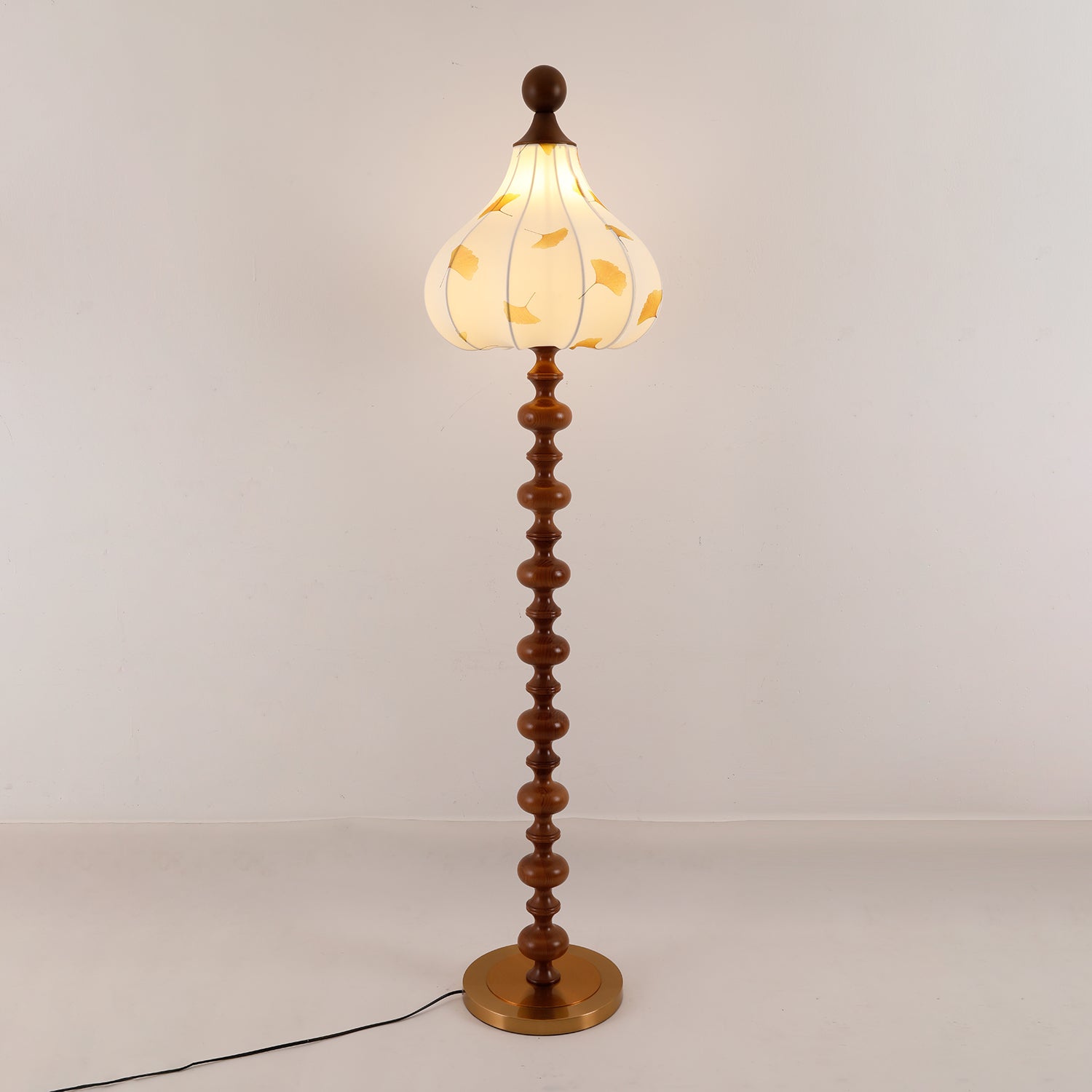Gagell Wood Fabric Elegant Floor Lamp