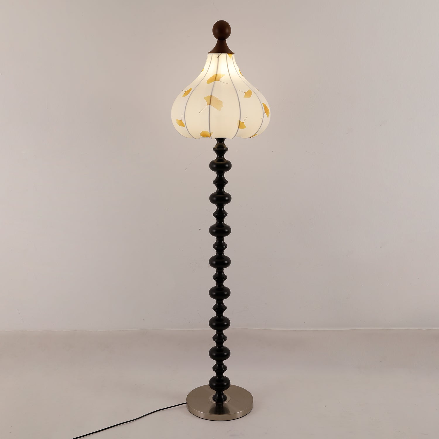 Gagell Wood Fabric Elegant Floor Lamp