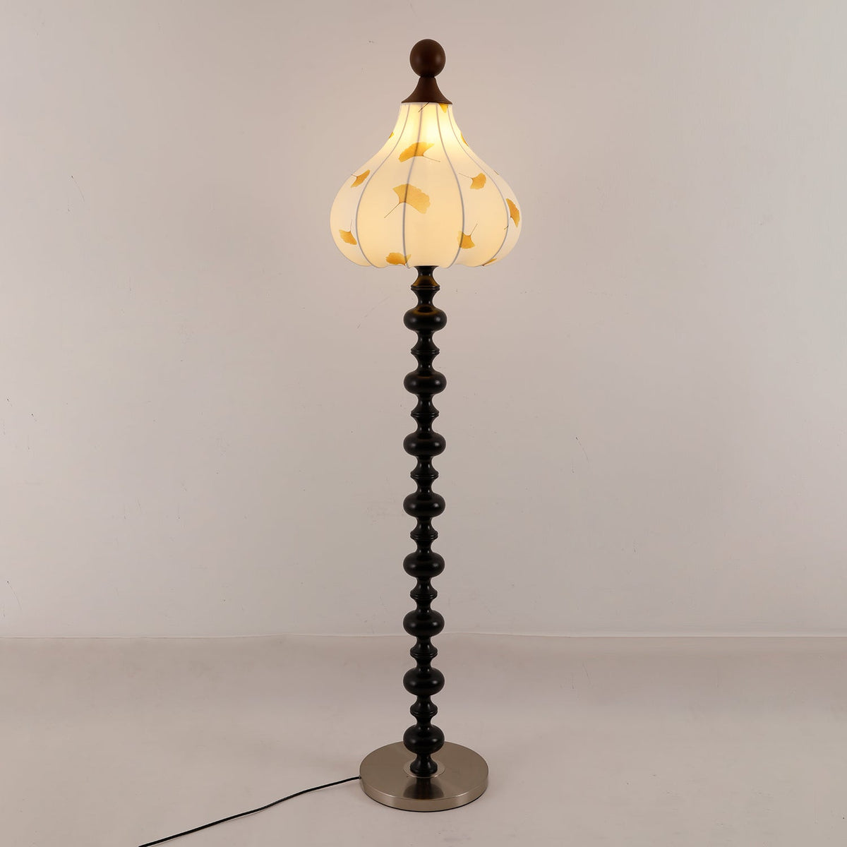 Gagell Wood Fabric Elegant Floor Lamp