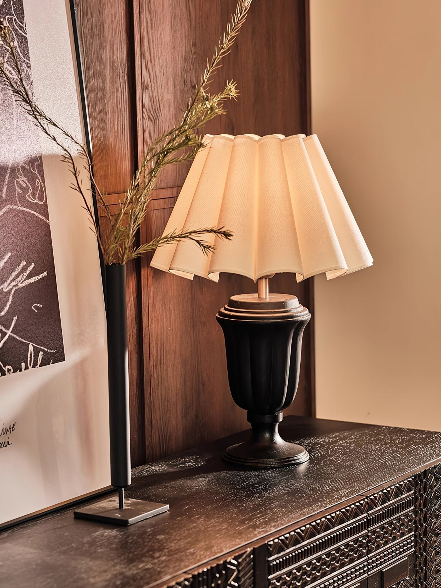 Vireo Wood & Fabric Table Lamp
