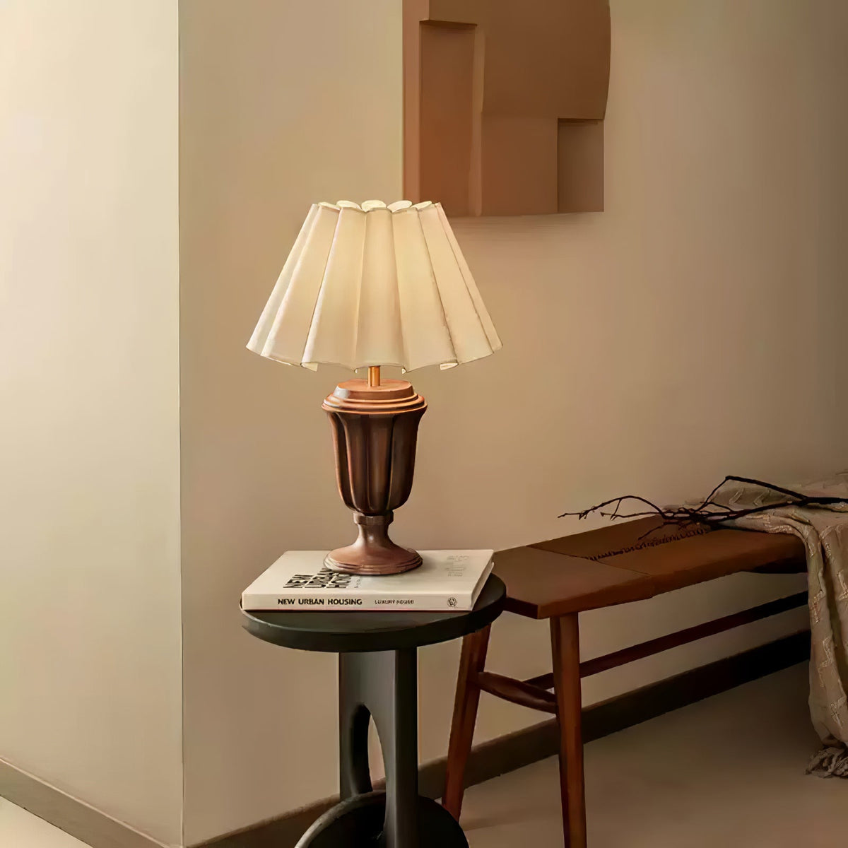 Vireo Wood & Fabric Table Lamp