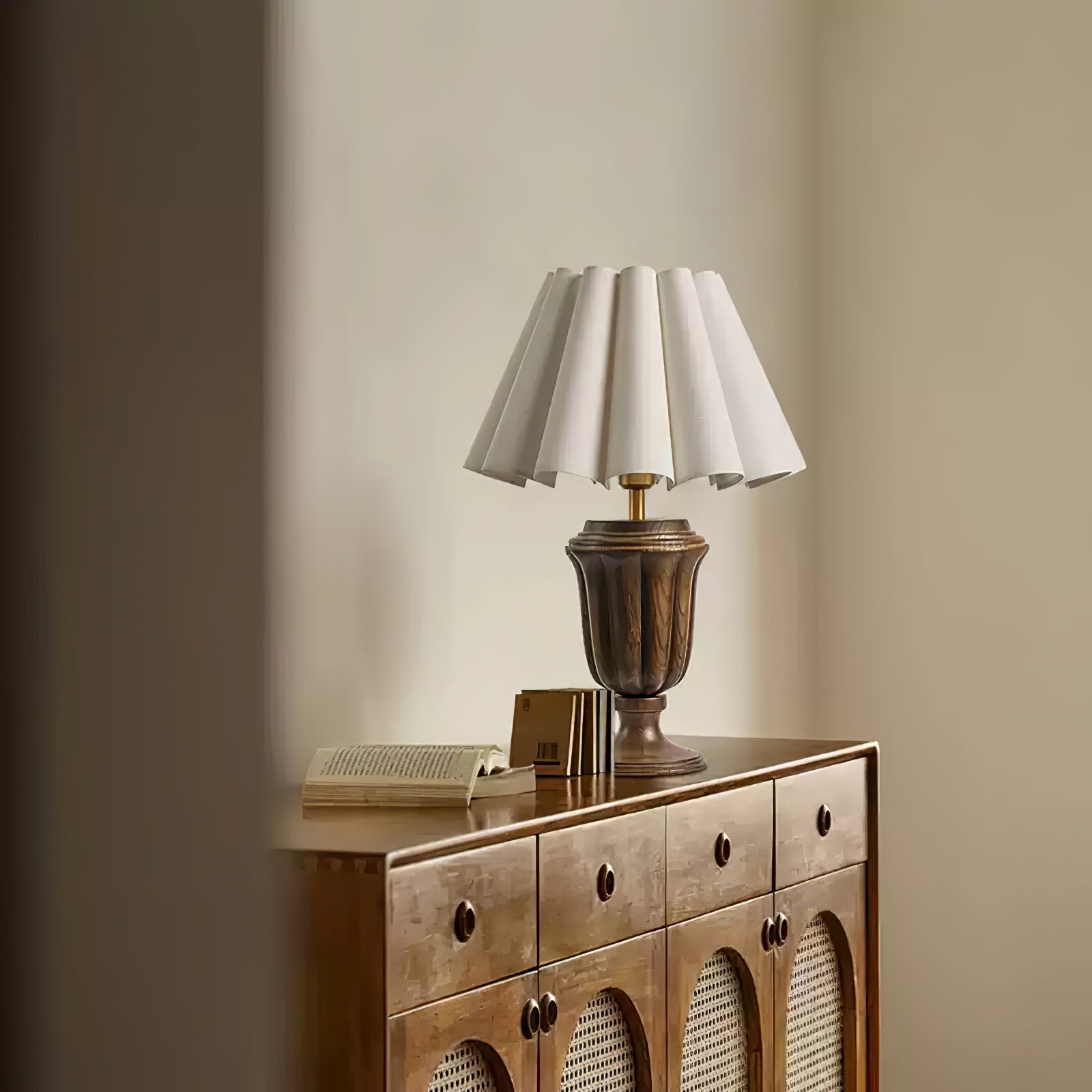 Vireo Wood & Fabric Table Lamp