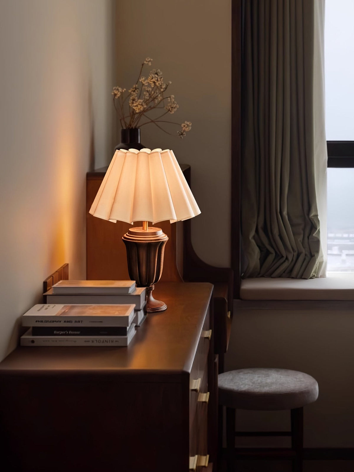 Vireo Wood & Fabric Table Lamp