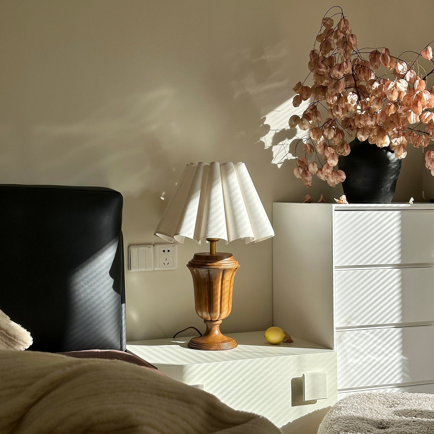 Vireo Wood & Fabric Table Lamp