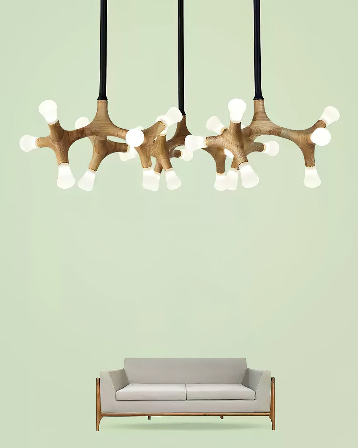 Mynorila Branch-Design Wood Pendant Light