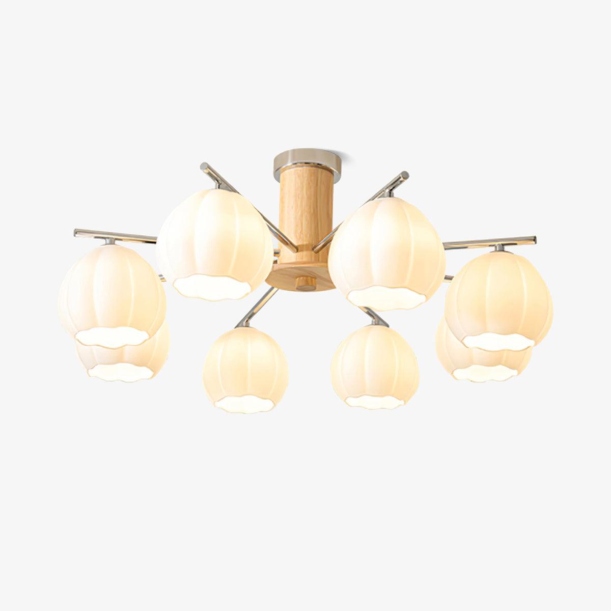 Ezoror Nordic Art Flower Buds Glass Ceiling Lamp