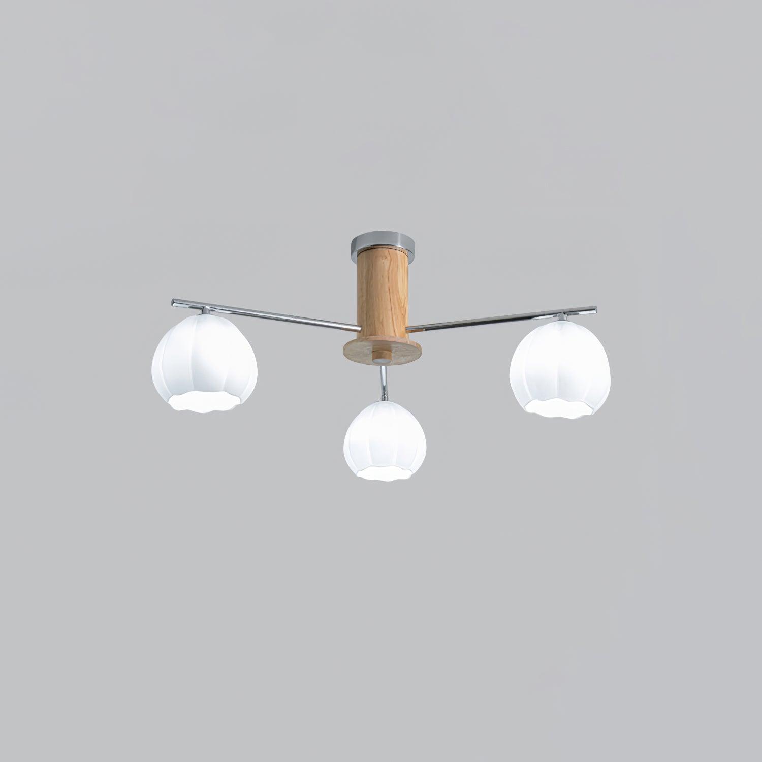 Ezoror Nordic Art Flower Buds Glass Ceiling Lamp