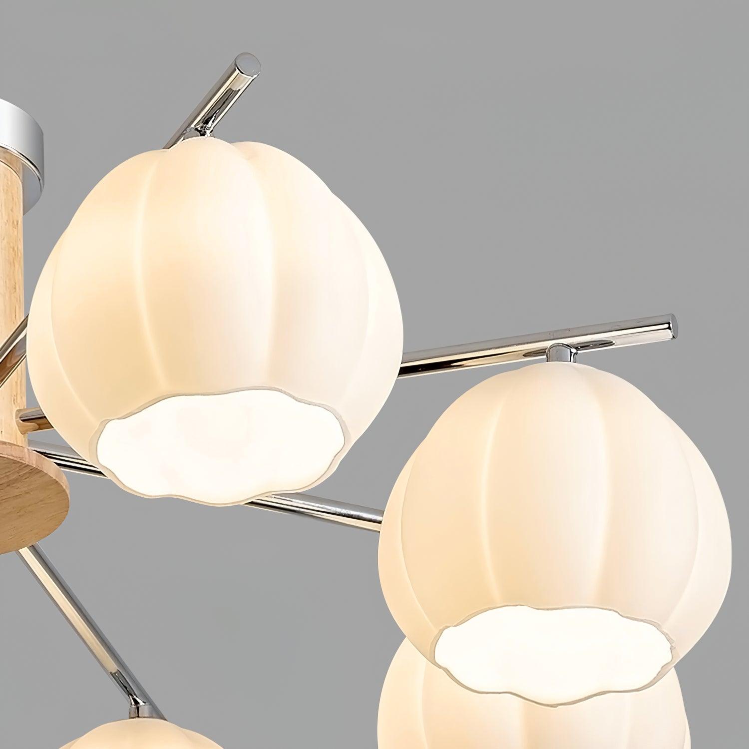 Ezoror Nordic Art Flower Buds Glass Ceiling Lamp
