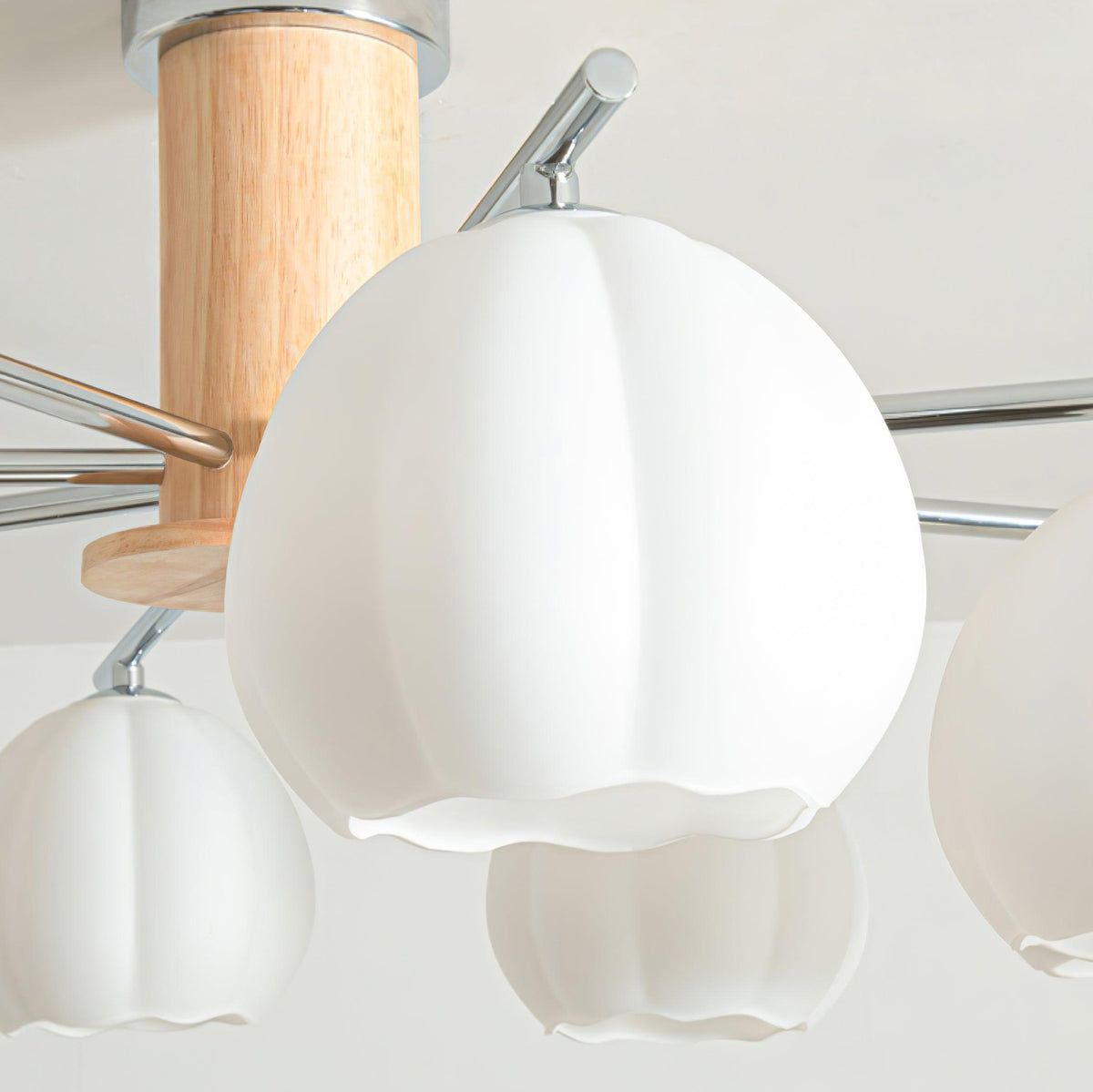 Ezoror Nordic Art Flower Buds Glass Ceiling Lamp