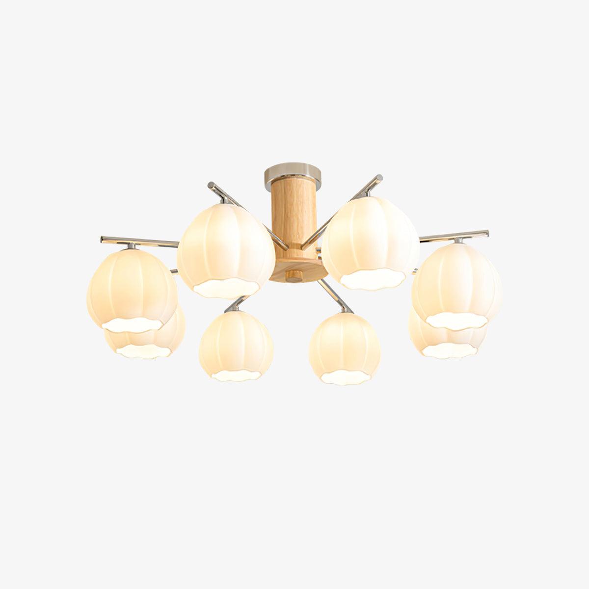 Ezoror Nordic Art Flower Buds Glass Ceiling Lamp