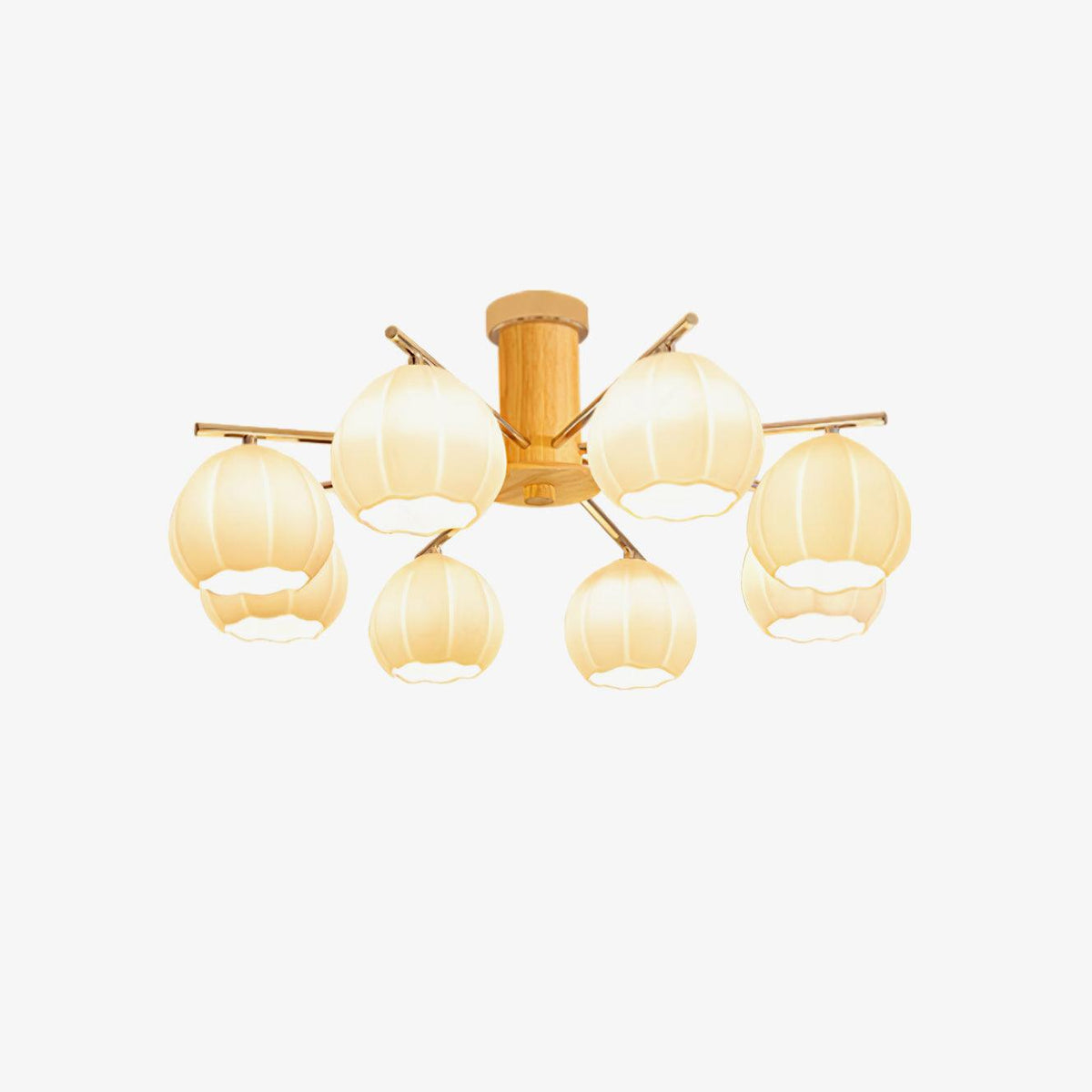 Ezoror Nordic Art Flower Buds Glass Ceiling Lamp