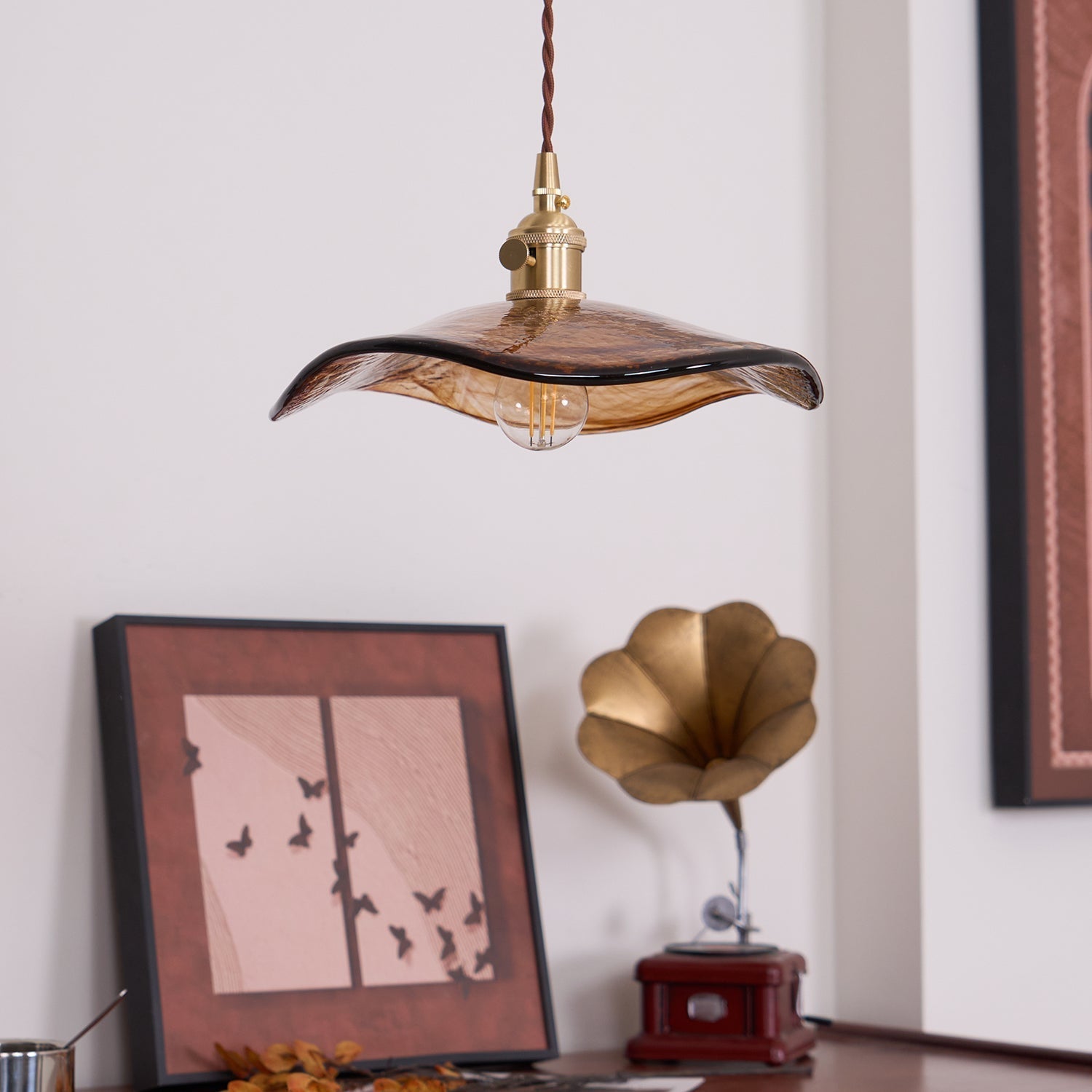 Celorise Glass Light Luxury Pendant Light