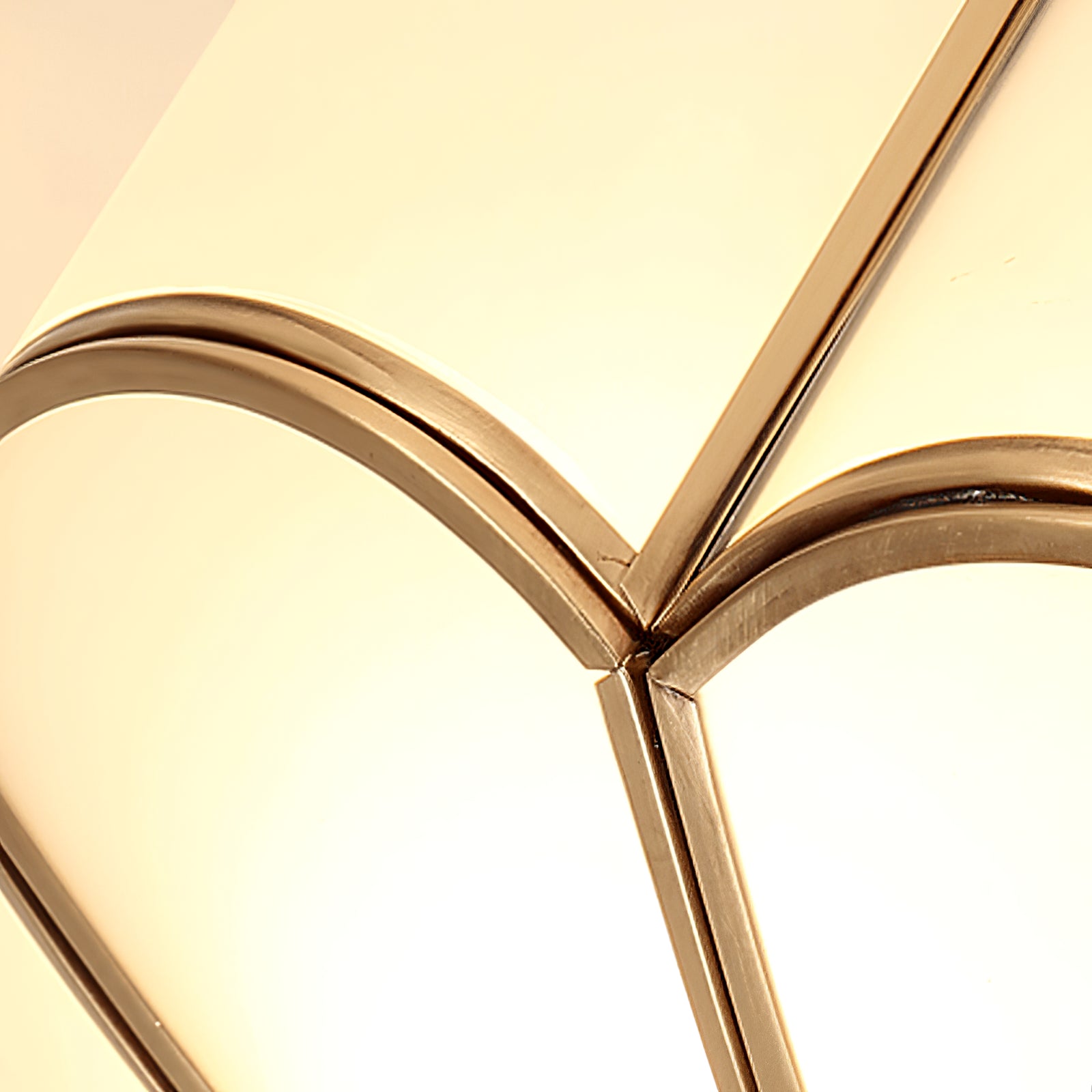 Viraean Modern Minimalist Flower Shape Brass Glass Ceiling Light