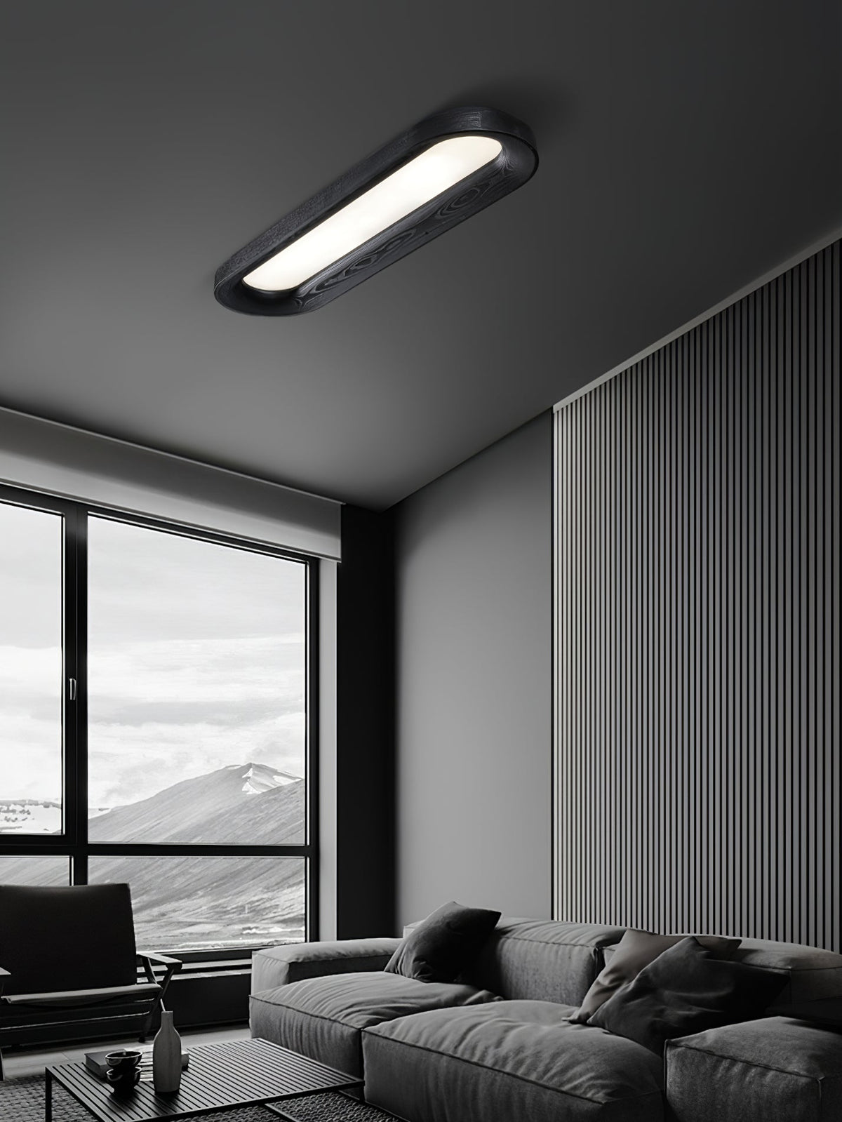 Zatalel Modern Minimalist Flowing Cloud Wood Ceiling Lamp