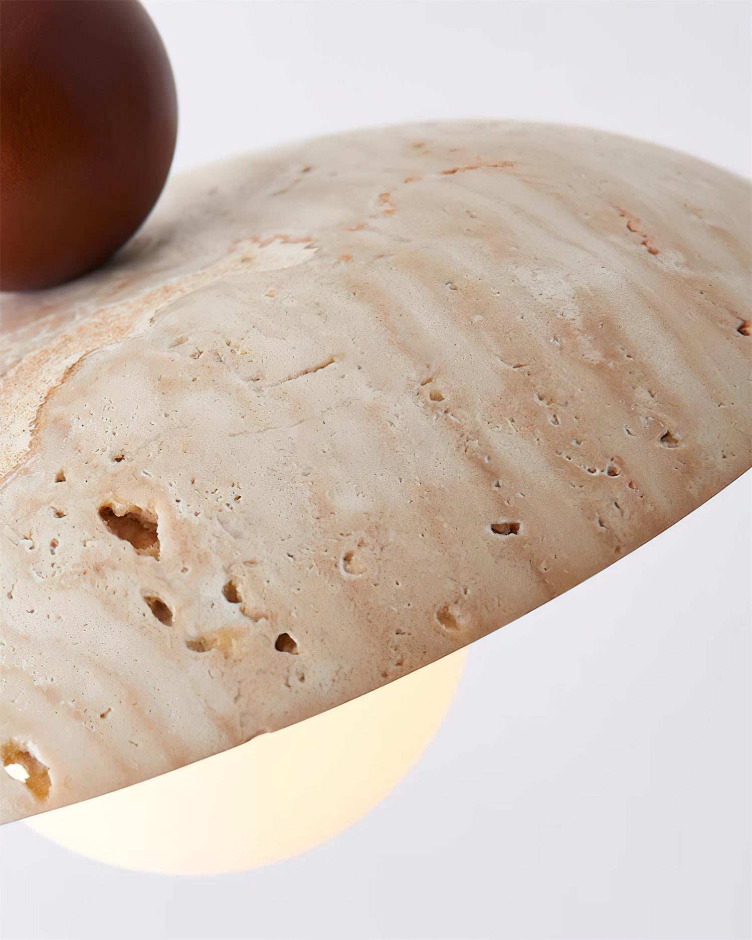Jojo Pendant Lamp Dome Travertine - Neutral Decor