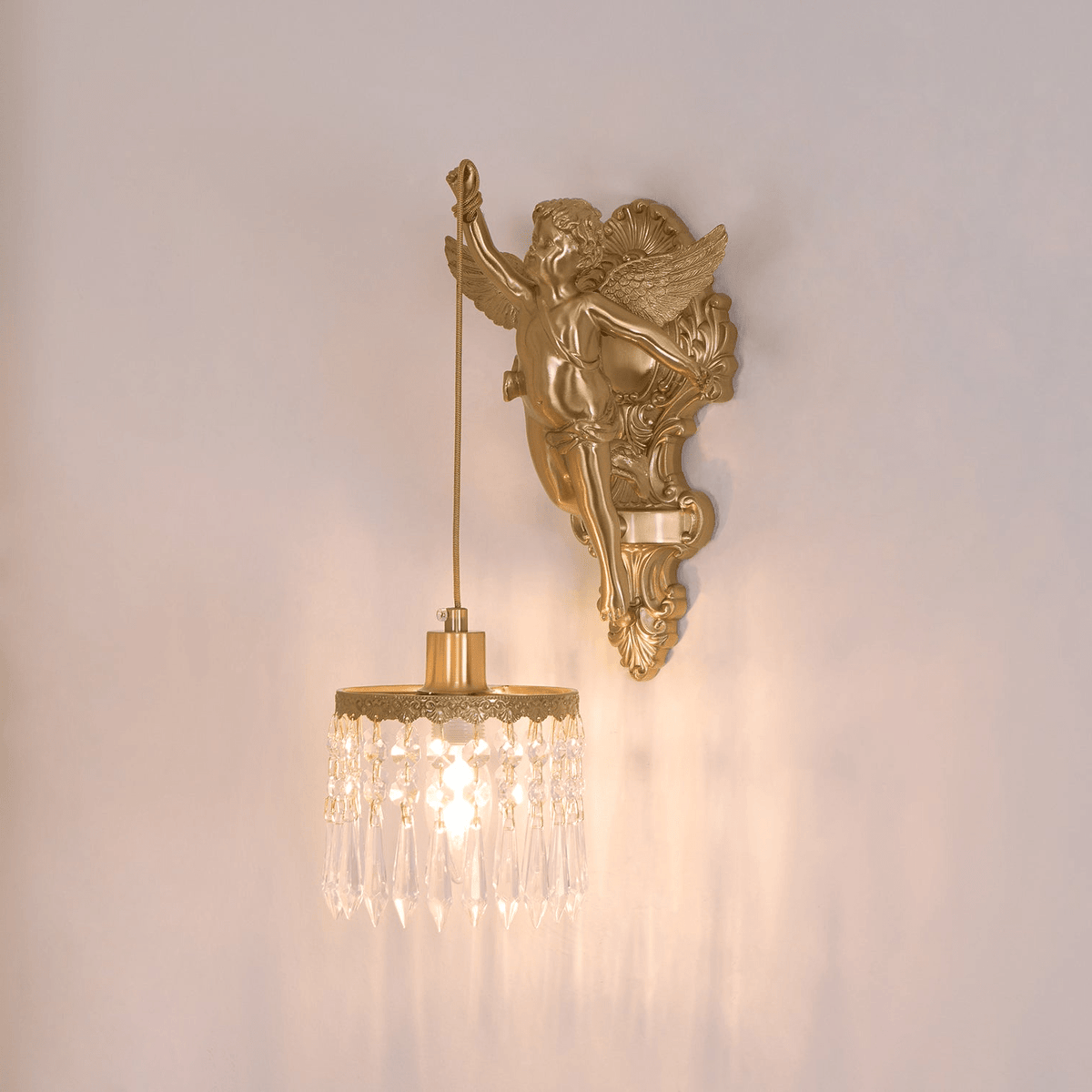 Bex Flying Angel Glass Wall Light